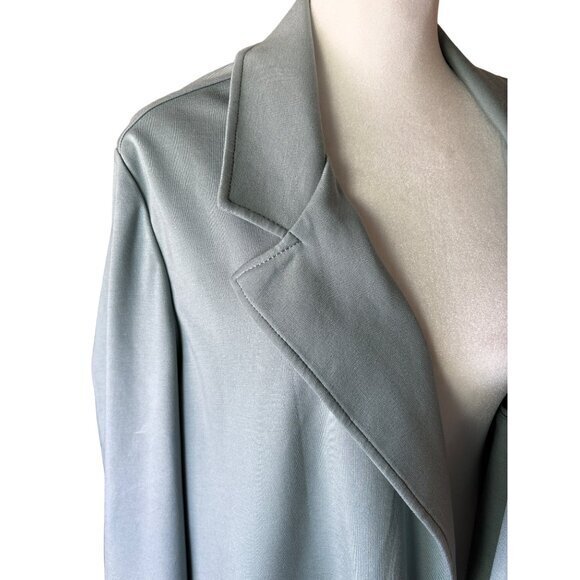 Athleta Eastbound Blazer Size 20 Minamilisitc Soft Green Travel Jacket #986273 N - Picture 6 of 10